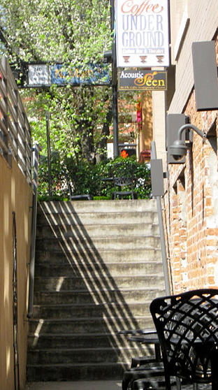 Coffee Underground stairs